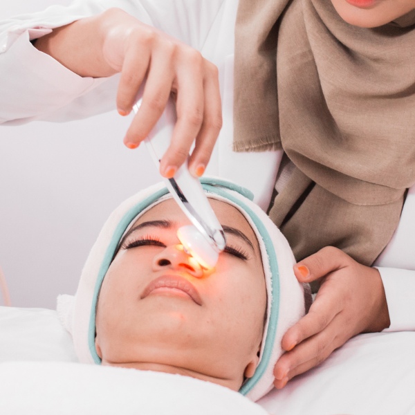 Professional mini RF skin therapy device for facial contouring and toning.