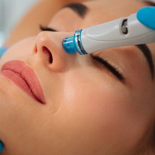 Close-up view of the latest in skincare technology with facial toning devices